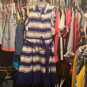 NWT ClassyBlue &White Dress